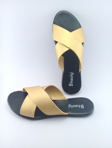 dull gold sandals